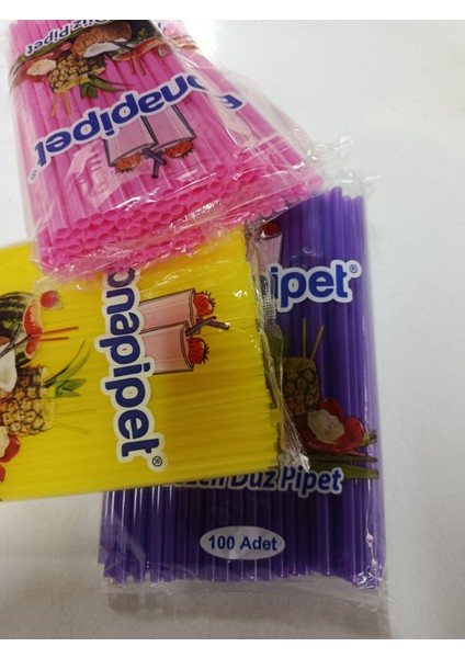 Plastik Düz Pipet 100 Ad indirimleri