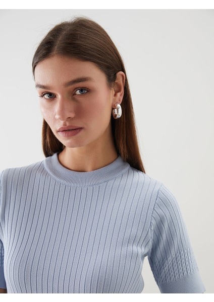 Yeni Sezon Bisiklet Yaka Kadın Triko Kazak