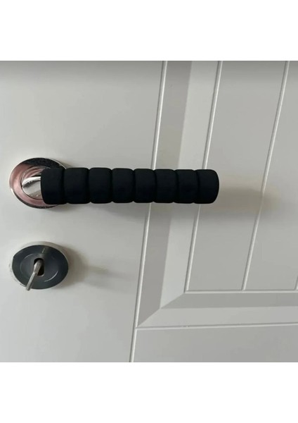 Siyah Kapı Kolu Stoperi Kesilebilir Yumuşak Materyal Kapı Kolu Koruyucusu fiyatları