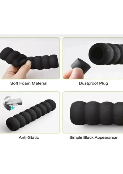 Siyah Kapı Kolu Stoperi Kesilebilir Yumuşak Materyal Kapı Kolu Koruyucusu modelleri