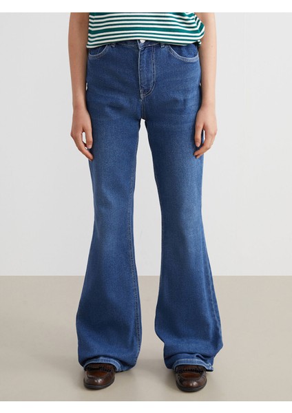 Yeni Sezon Mars Flare Kadın Jean Pantolon modelleri