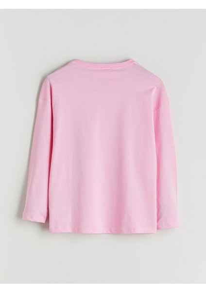 Yeni Sezon Bisiklet Yaka Hello Kitty Baskılı Kız Çocuk Pijama Takımı fırsatları