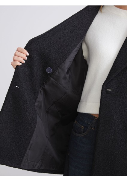 Yeni Sezon Kruvaze Yaka Oversize Kadın Kaşe Kaban fırsatları