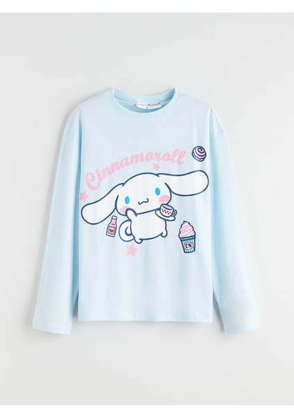 Yeni Sezon Bisiklet Yaka Cinnamoroll Baskılı Kız Çocuk Pijama Takımı fiyatları