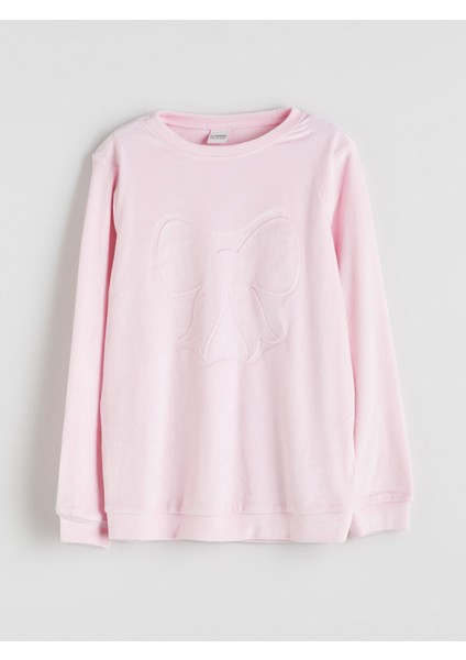 Yeni Sezon Bisiklet Yaka Kadife Kız Çocuk Pijama Takımı fiyatları