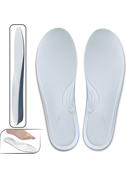 Memory Hafızalı Iç Tabanlık, Topuk Dikeni, Düz Taban Içe Basma Ark Takviyeli Ayakkabı Tabanı, 1 Çift