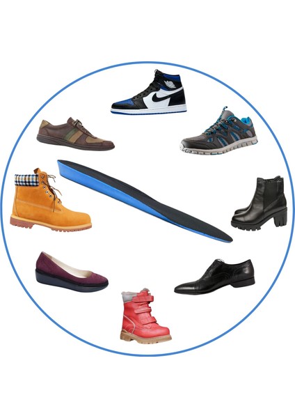 Memory Hafızalı Iç Tabanlık, Topuk Dikeni, Düz Taban Içe Basma Ark Takviyeli Ayakkabı Tabanı, 1 Çift