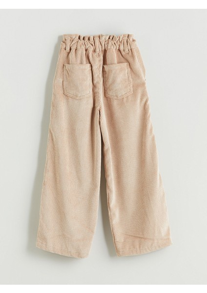Yeni Sezon Beli Lastikli Kadife Kız Çocuk Pantolon modelleri