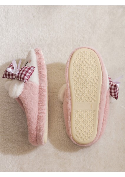 Yeni Sezon Tavşan Figürlü Pelüş Kadın Ev Terliği fırsatları