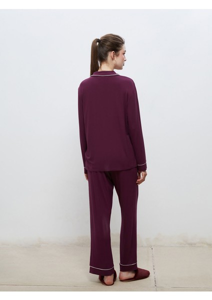 Yeni Sezon Gömlek Yaka Kadın Pijama Takımı indirimleri