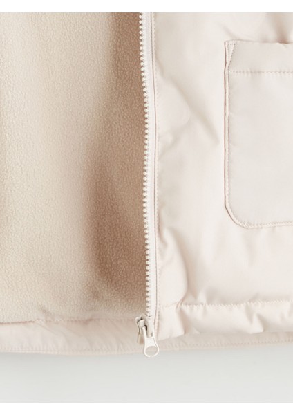 Yeni Sezon Kapüşonlu Kapitone Desenli Kız Çocuk Mont fiyatları