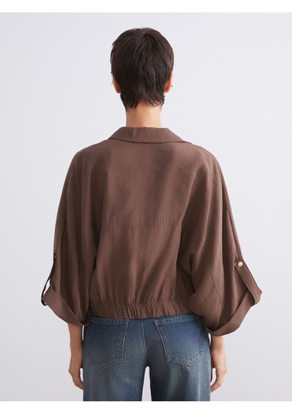 Yeni Sezon Modal Karışımlı Oversize Kadın Gömlek fırsatları