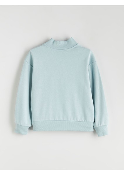 Yeni Sezon Dik Yaka Kız Çocuk Sweatshirt modelleri