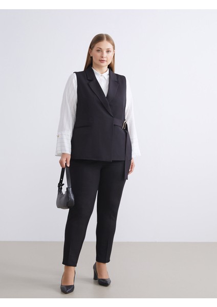 Yeni Sezon Kruvaze Yaka Kadın Klasik Yelek fiyatları