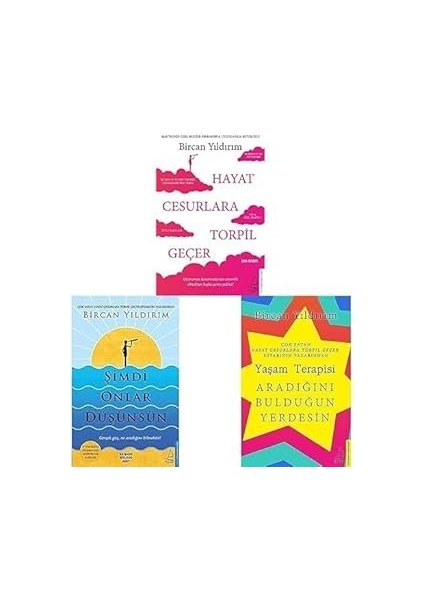 Hayat Cesurlaragecer + Simdi Onlar Dusunsun + Yasam Terapisi =( 3 Kitap)