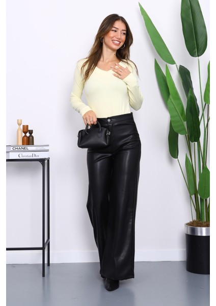 Sarı V Yaka Modal Bluz fiyatları