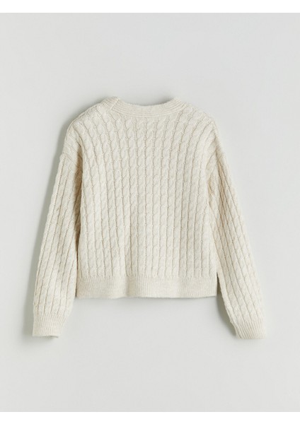 Yeni Sezon V Yaka Kız Çocuk Triko Hırka modelleri