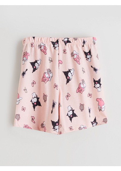 Yeni Sezon Beli Lastikli Hello Kitty Baskılı Kız Çocuk Pijama Şort