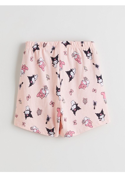 Yeni Sezon Beli Lastikli Hello Kitty Baskılı Kız Çocuk Pijama Şort modelleri