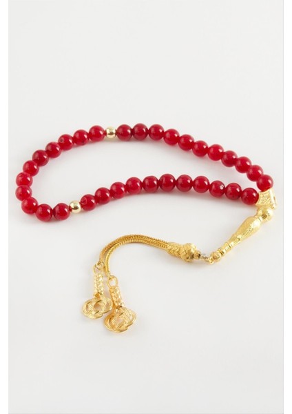 Depomix Ceyt Taşı Tesbih 8 Mm-Kırmızı