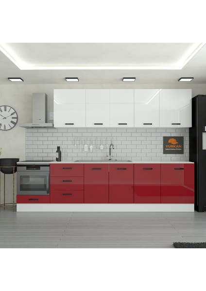 315 cm Mutfak Dolabı Mdf Kapak Tezgah Dahil YRKN315 101