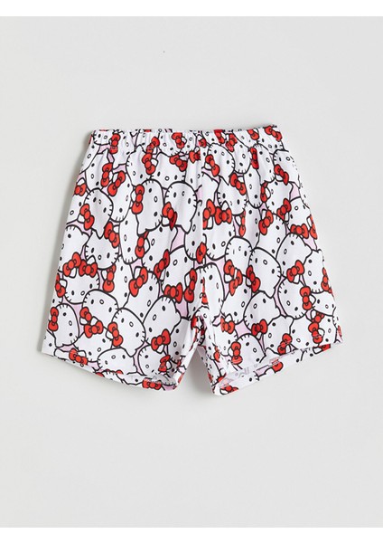 Yeni Sezon Hello Kitty Baskılı Kız Çocuk Pijama Şort