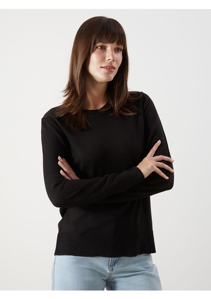 Yeni Sezon Bisiklet Yaka Kadın Triko Kazak