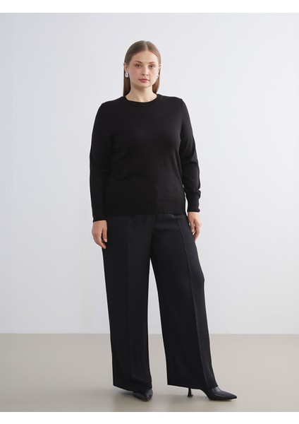 Yeni Sezon Bisiklet Yaka Kadın Triko Kazak modelleri