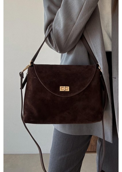 Jerry Kahverengi Hakiki Deri Çanta