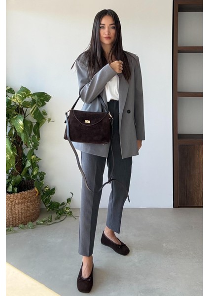 Jerry Kahverengi Hakiki Deri Çanta modelleri