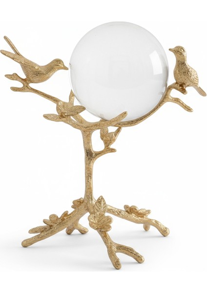 Gold Kuş Figürlü Kristal Küre Dekoratif Obje fırsatları
