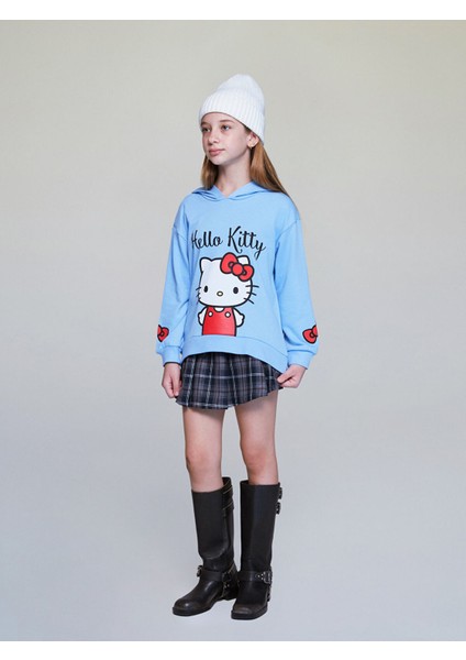 Yeni Sezon Kapüşonlu Hello Kitty Baskılı Kız Çocuk Sweatshirt fiyatları