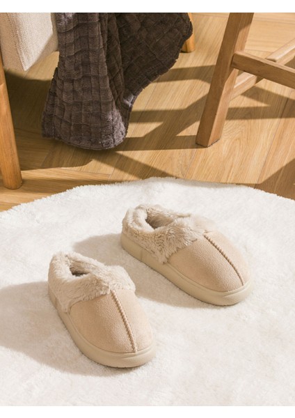 Yeni Sezon Süet Görünümlü Kadın Ev Terliği