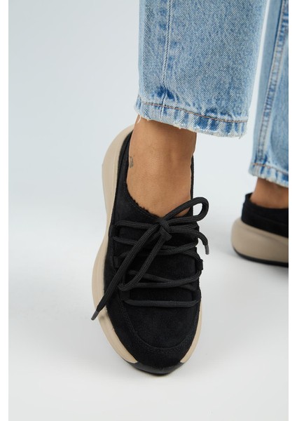 Koralia Kadın Hakiki Deri Sabo Siyah Terlik indirimleri