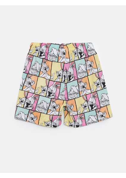 Yeni Sezon Beli Lastikli Bugs Bunny Baskılı Kız Çocuk Pijama Şort fiyatları