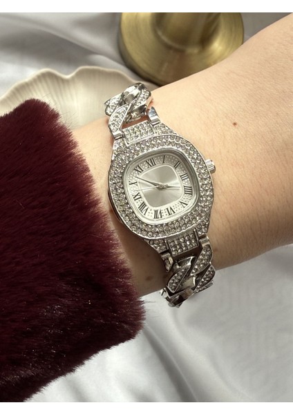 Zirkon Taş Işlemeli Lüx Saat