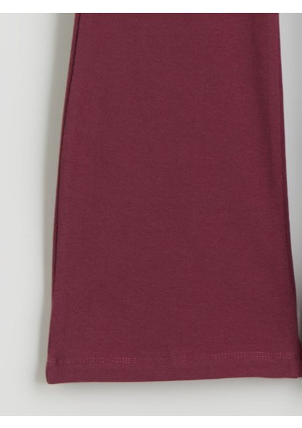 Yeni Sezon Beli Lastikli Ispanyol Paça Kız Çocuk Tayt 2'li modelleri