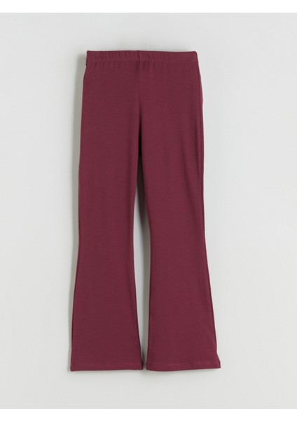 Yeni Sezon Beli Lastikli Ispanyol Paça Kız Çocuk Tayt 2'li fırsatları