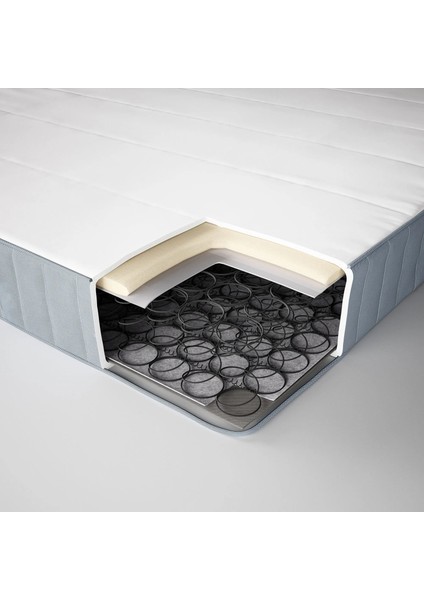 Vestmarka Tek Kişilik Yatak Açık Mavi 120 x 200 Cm Sert fırsatları