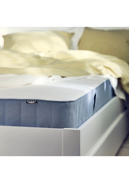 Vestmarka Tek Kişilik Yatak Açık Mavi 120 x 200 Cm Sert indirimleri