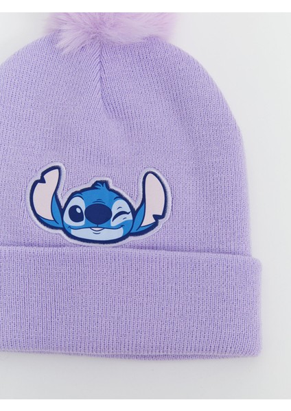 Yeni Sezon Stitch Nakışlı Kız Çocuk Bere ve Atkı Seti fiyatları