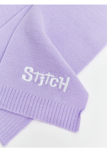 Yeni Sezon Stitch Nakışlı Kız Çocuk Bere ve Atkı Seti fırsatları