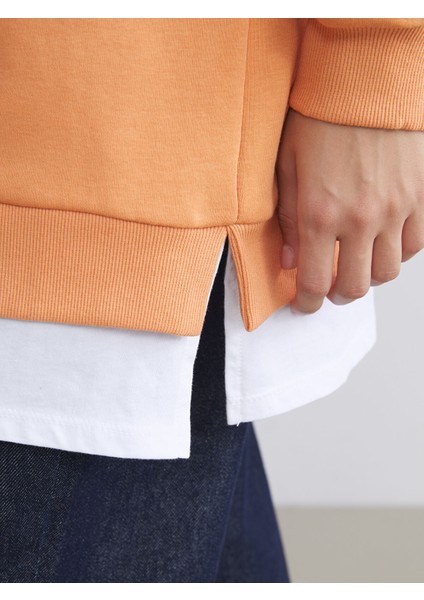 Yeni Sezon Bisiklet Yaka Kadın Sweatshirt Tunik modelleri