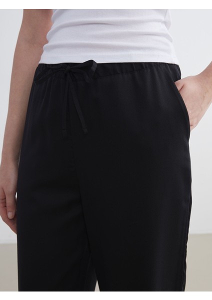 Yeni Sezon Beli Lastikli Havuç Kesim Kadın Pantolon modelleri