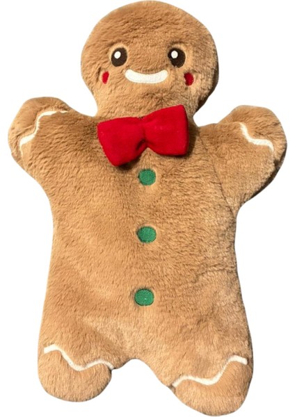 Kurabiye Adam Sıcak Su Torbası 600ML, Peluş Sıcak Su Torbası Gingerbread Yumuşak Hediyelik modelleri