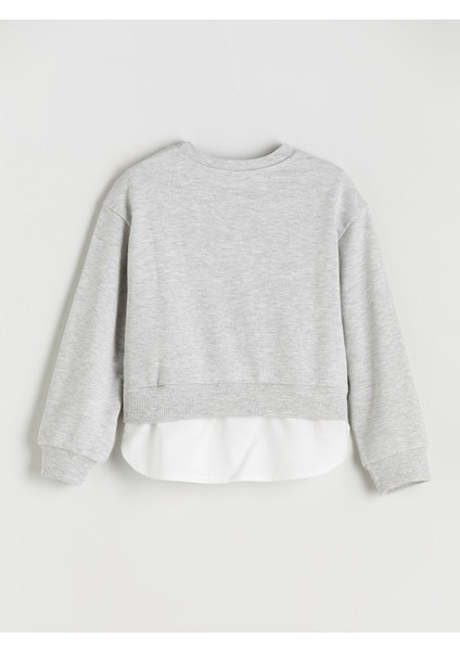 Yeni Sezon Bisiklet Yaka Kız Çocuk Sweatshirt fiyatları