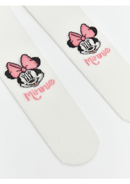 Yeni Sezon Minnie Mouse Baskılı Kız Çocuk Külotlu Çorap 2'li fiyatları