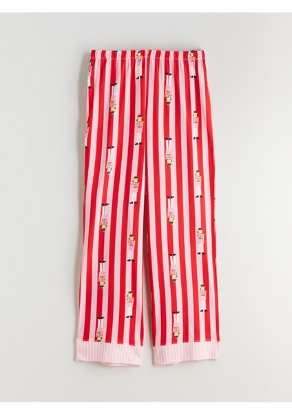 Yeni Sezon Gömlek Yaka Baskılı Kadın Pijama Takımı fırsatları