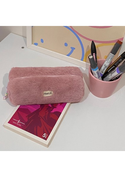 Peluş/tüylü Kalemlik/ Yumoş Makyaj Çantası /organizer / Kalem Kutusu