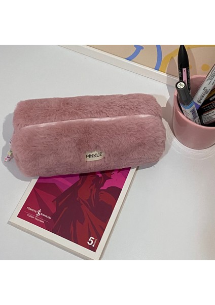 Peluş/tüylü Kalemlik/ Yumoş Makyaj Çantası /organizer / Kalem Kutusu fırsatları